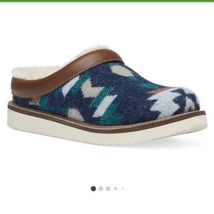 Sanuk Cozy Vibe southwest slippers slides camp shoes slip ons 7